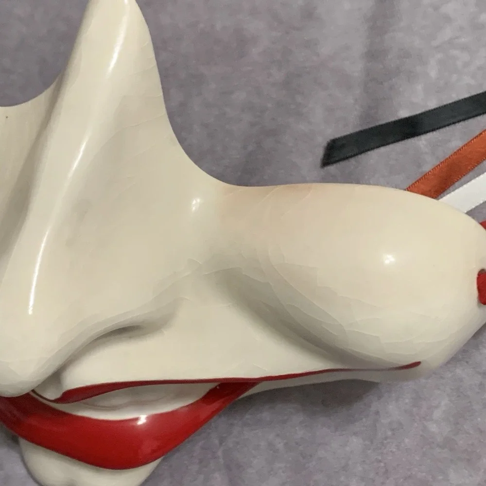 1978 Cast of Thousands Vtg Ceramic Joker Smile Mask Wall Art USA Claudia Cohen